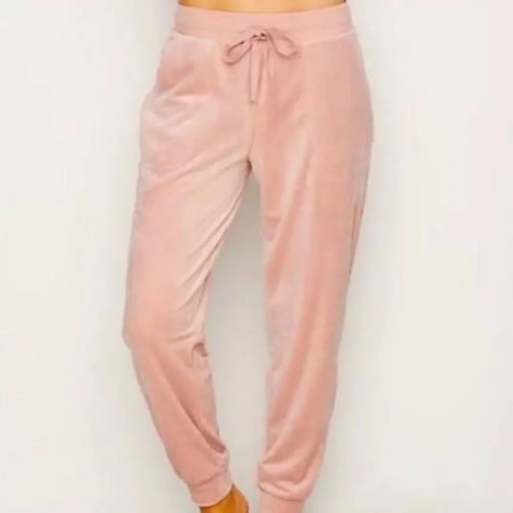 House Of Harlow 1960 Pink Velour Joggers Women’s Small